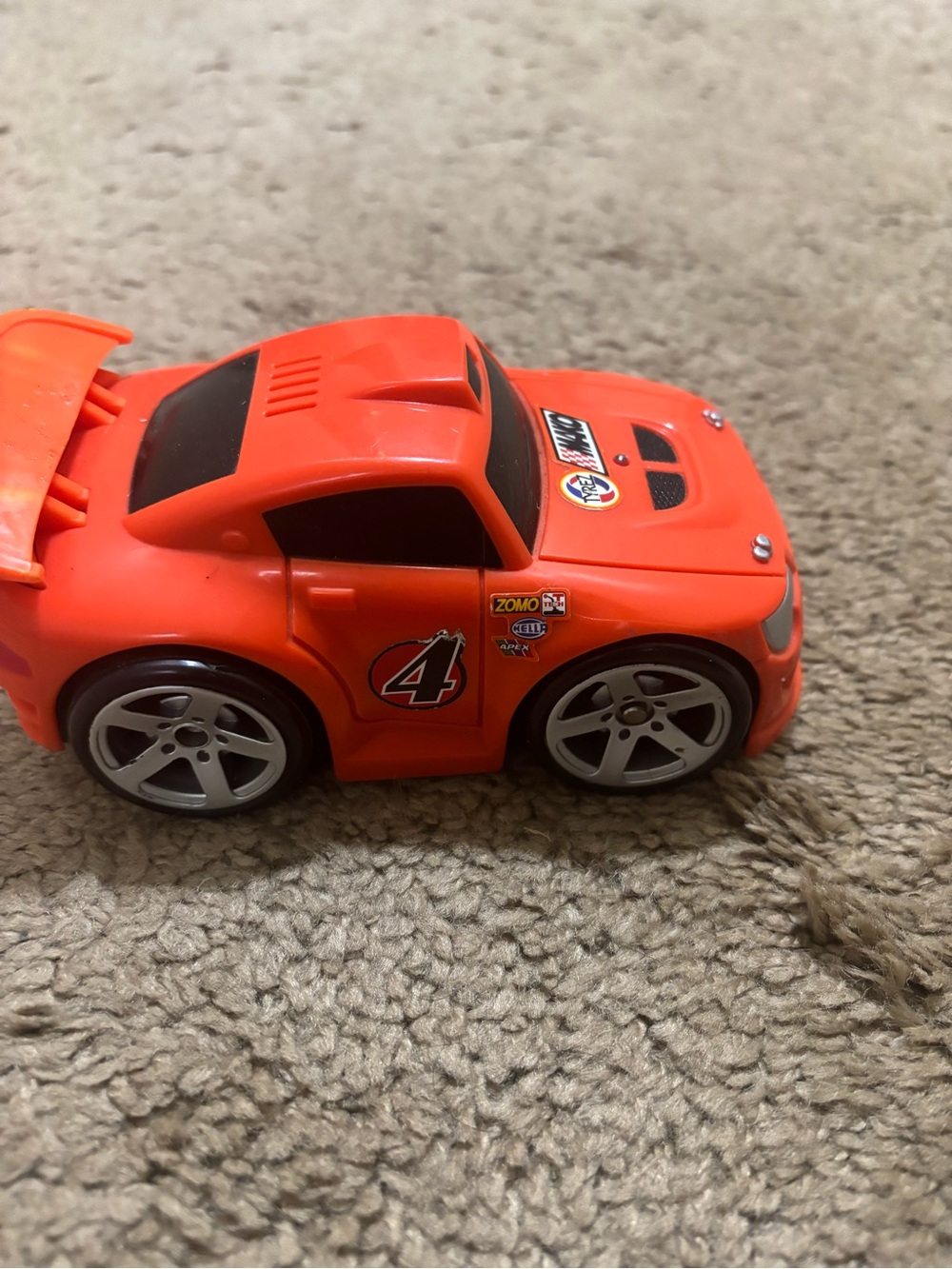 Kids Orange Race Car Toy - Brand Unknown - Picture 5 of 6
